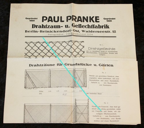 Paul pranke drahtzaun u - pranke, ,drahtzaun