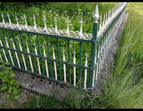 Antiker gusseisenzaun - antiker,