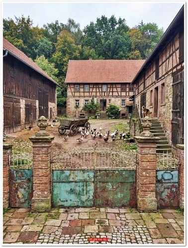 Antikes teilige hof tor - antikes,