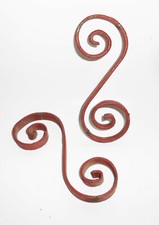 2 alte Zaunselemente Eisen