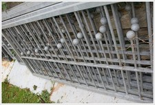 1m von 13,5 lfdm. Zaun